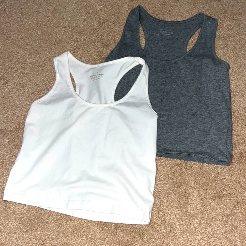 Amazon two pack athletic cropped tank